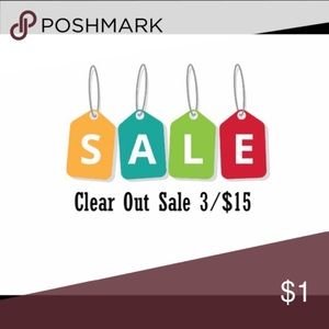 🎉Everything in this area is 3 for $15 or less!!!